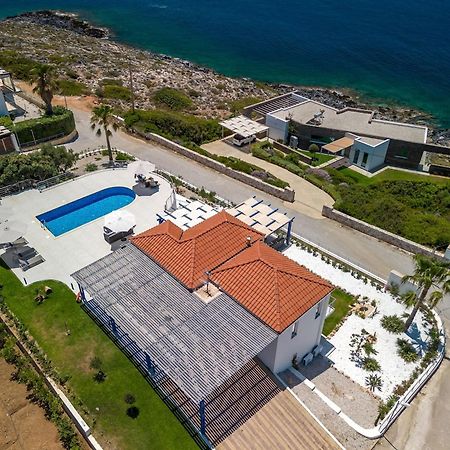 Villa Hemera Ocean View Private Heated Pool Chorafakia Bagian luar foto
