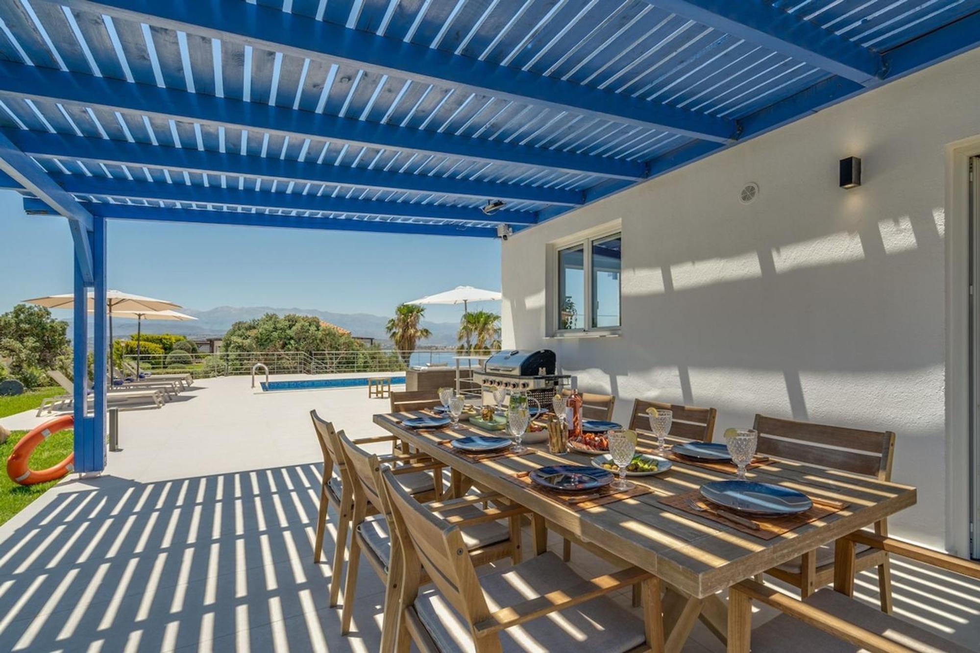 Villa Hemera Ocean View Private Heated Pool Chorafakia Bagian luar foto