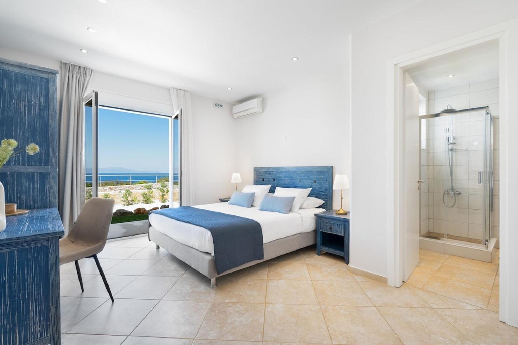 Villa Hemera Ocean View Private Heated Pool Chorafakia Bagian luar foto
