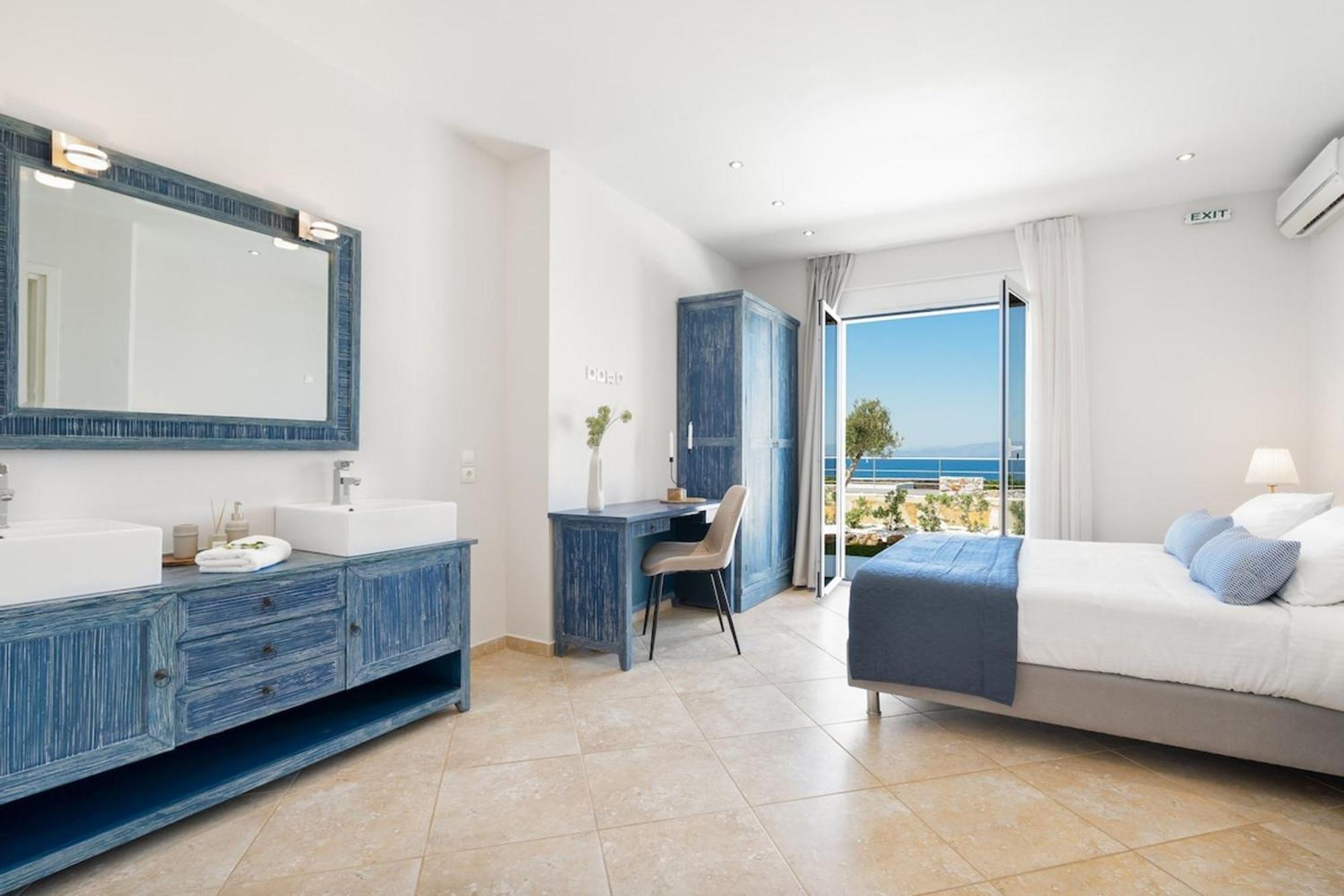 Villa Hemera Ocean View Private Heated Pool Chorafakia Bagian luar foto