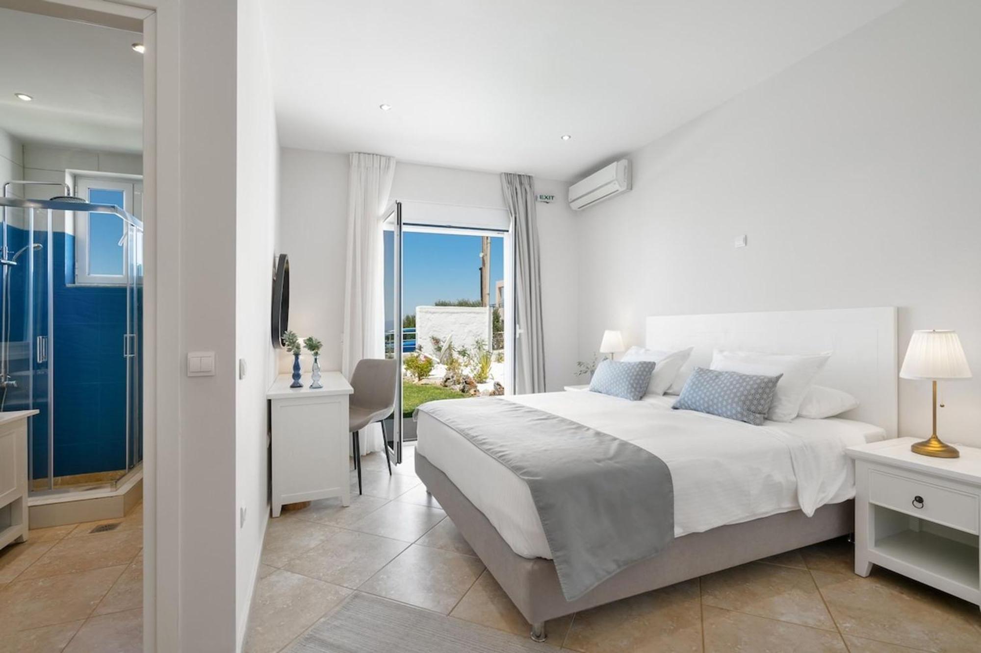 Villa Hemera Ocean View Private Heated Pool Chorafakia Bagian luar foto